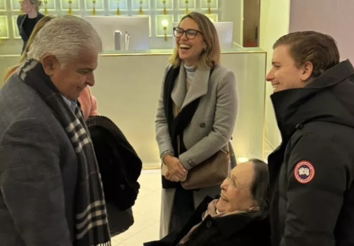 El presidente Mulino se reunió con familiares de Machado. Foto: Cortesía