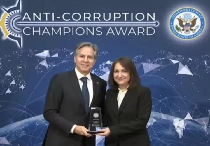 Annette Planells fue destacada como “Campeona Anticorrupción” en 2023 por el gobierno de Estados Unidos. Foto: Archivo