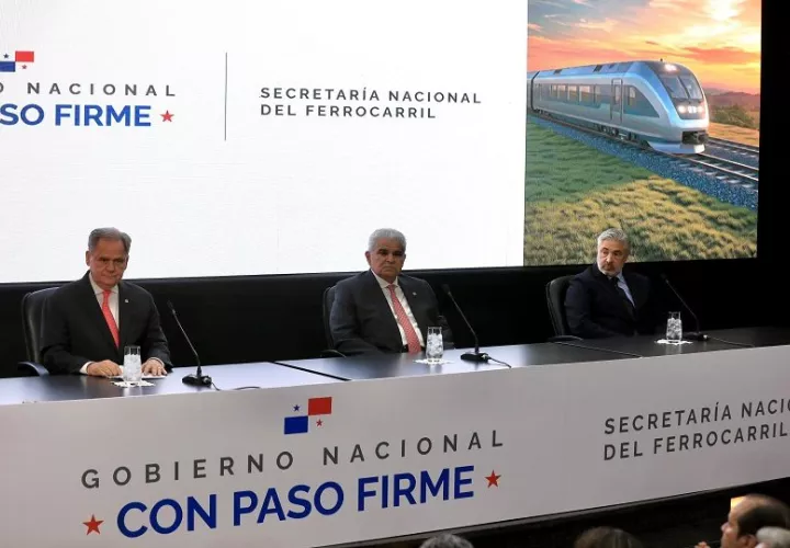 Anuncio de la ruta del ferrocarril Panamá - David - Frontera. Foto: Cortesía