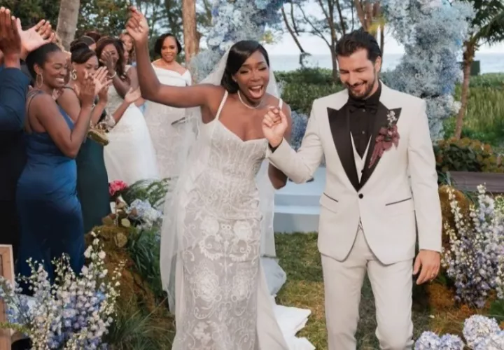 Venus Williams y Andrea Preti. Foto: Instagram / @vogueweddings