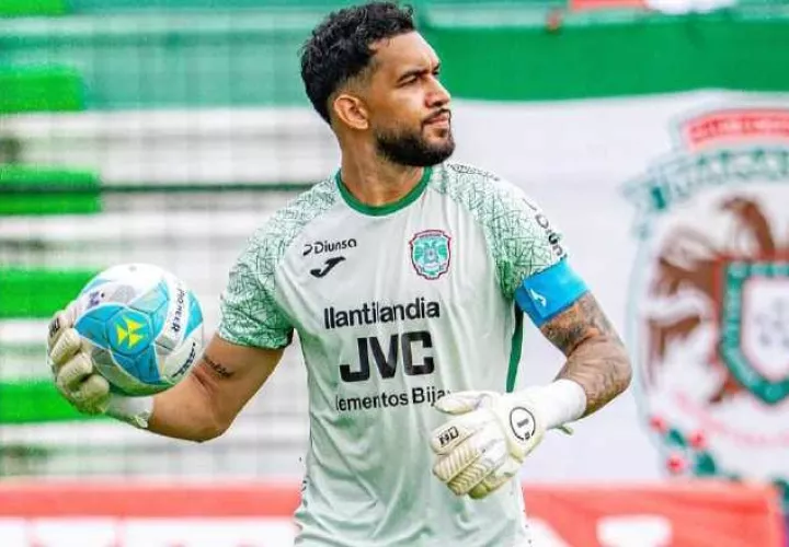 El portero panameño César Samudio no pudo jugar las semifinales de Marathón ante Platense, debido a su lesión. Foto: Instagram.