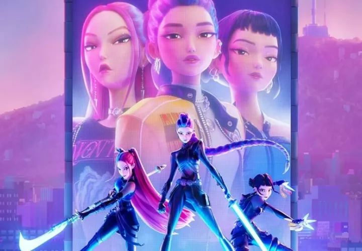 'Filme' de animación 'KPop Demon Hunters'. Foto: EFE / Netflix
