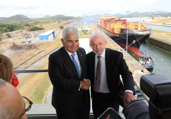 El presidente José Raúl Mulino, junto a su homólogo brasileño, Luiz Inácio Lula da Silva. Foto: Cortesía
