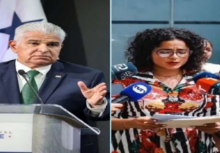 José Raúl Mulino, presidente de Panamá, e Irma Hernández, alcaldesa de San Miguelito. Foto: Cortesía