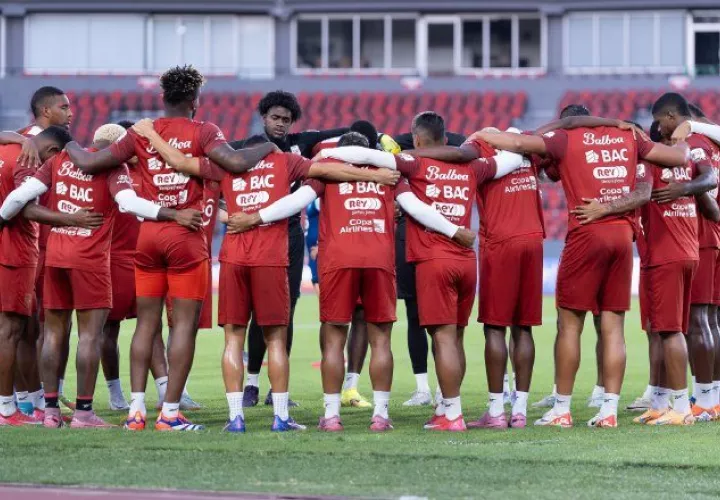 Jugadores del equipo panameño. Foto: FPF