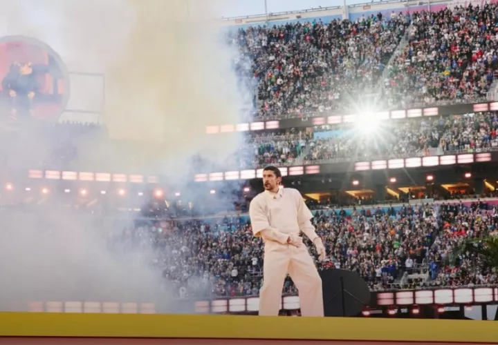 Espectáculo de medio tiempo de Bad Bunny. Foto: Instagram / @nfl