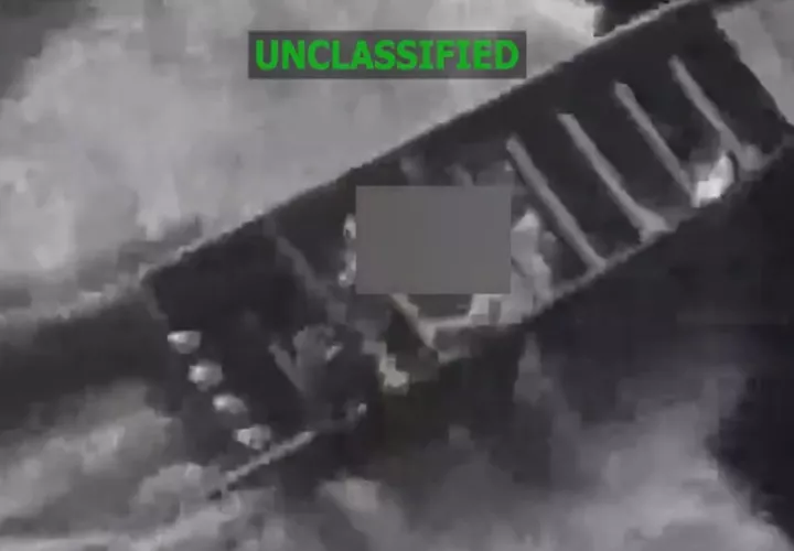 Captura de video tomada de la cuenta oficial de la red social X @Southcom del Comando Sur de Estados Unidos. Foto: EFE