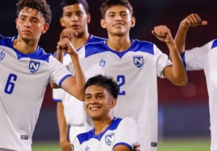Jugadores de Nicaragua. Foto: @fenifutnicaragua