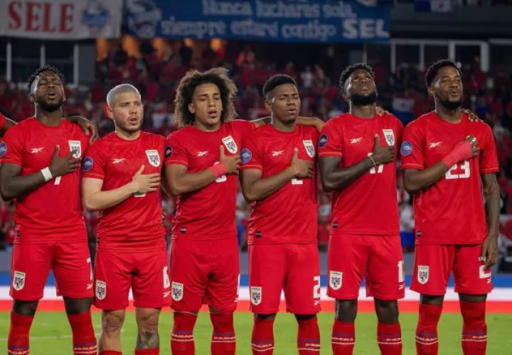 Jugadores del equipo panameño. Foto: FPF