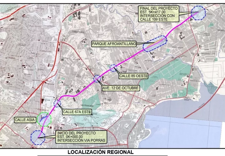 La obra tendrá una longitud total de 5.4 kilómetros