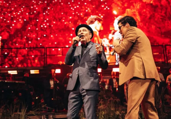 Rubén Blades y Bad Bunny. Foto: Eric Rojas