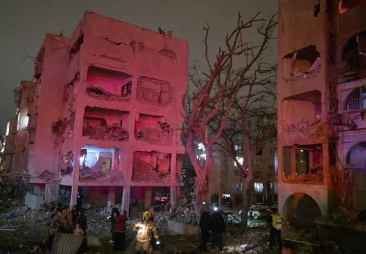 Misiles iraníes impactaron al sur de Israel este sábado. Foto: EFE