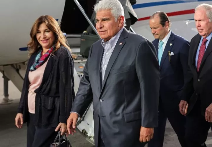 Llegada del presidente José Raúl Mulino. Foto: Cortesía