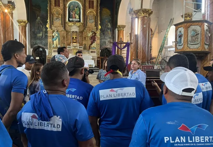 Los trabajos se desarrollan a pocos días del inicio de la Semana Santa. Foto: Cortesía