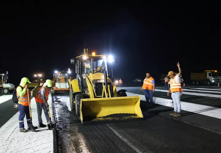 Luego procederán a la etapa final de ranurado de la pista.