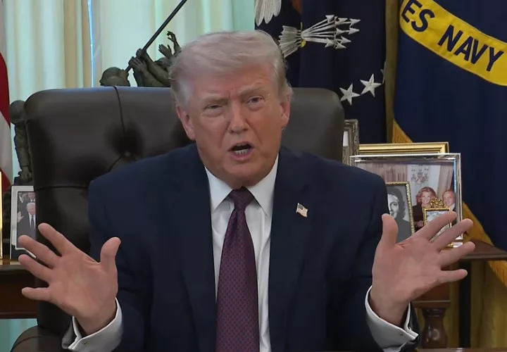 Trump dijo que  las recientes operaciones han alcanzado los objetivos militares trazados. Foto: EFE