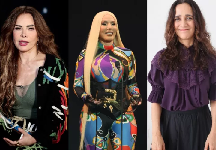 Gloria Trevi, Ivy Queen y  Julieta Venagas. EFE / J. Méndez/ O. Guzmán/ M. Guzmán