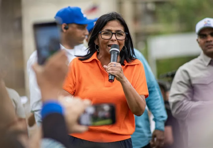 La presidenta encargada de Venezuela, Delcy Rodríguez. Foto: EFE