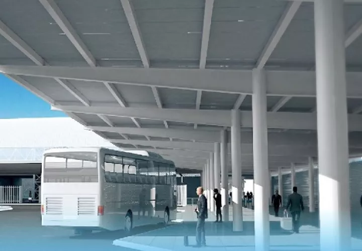 El intercambiador tendrá 12 puertas para todas las rutas del norte de la ciudad. Imagen: Cortesía Metro de Panamá