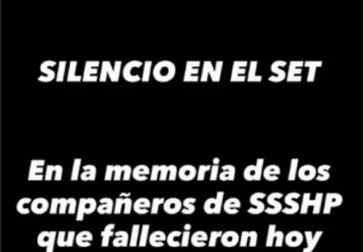 Mensaje colocado en las redes sociales de la producción televisiva colombiana. Imagen: Internet