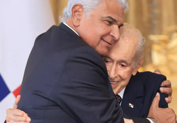 José Raúl Mulino y Luis H. Moreno. Foto: Cortesía