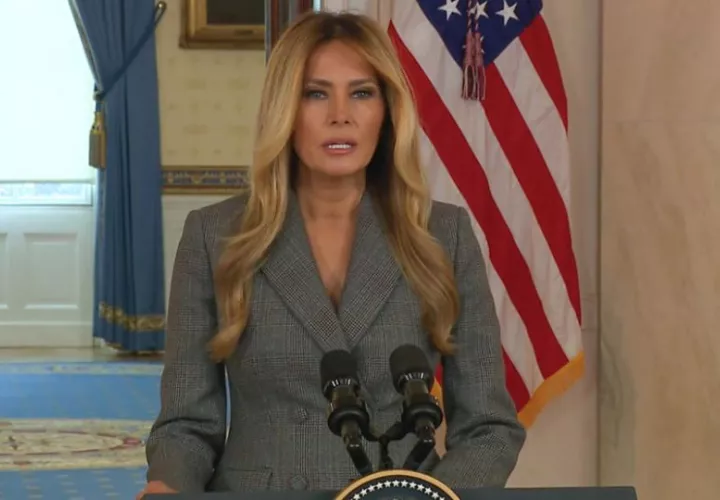 La primera dama de EE.UU. Melania Trump. Foto: EFE
