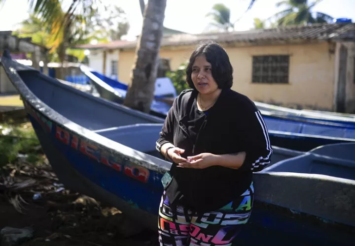 Alejandra Ramírez, ciudadana venezolana que emprendió la ruta migratoria del Darién engañada por vídeos de redes sociales que subestimaban los peligros del viaje. Foto: EFE