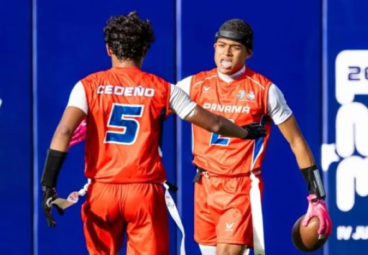 Panamá ganó plata en el Flag Football  Masculino. Foto: COP