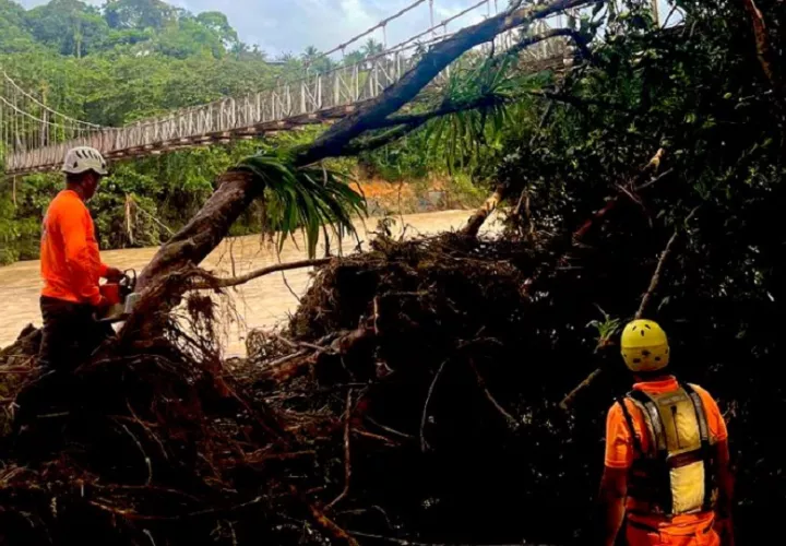 Se mantiene el monitoreo constante de la situación climática en las zonas afectadas. Foto. Sinaproc