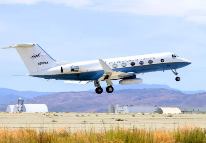 Aeronave de investigación Gulfstream C-20A de la NASA. Foto: Cortesía 
