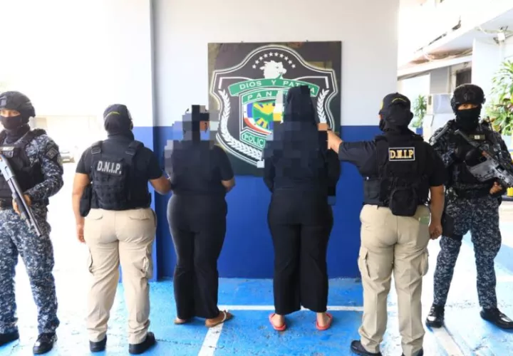 Los aprehendidos fueron puestos a órdenes de las autoridades. Foto: Cortesía