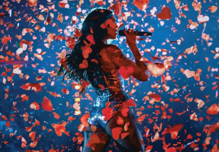 Dua Lipa durante un concierto en Ciudad de México (México). Foto: EFE / Madison Phipps