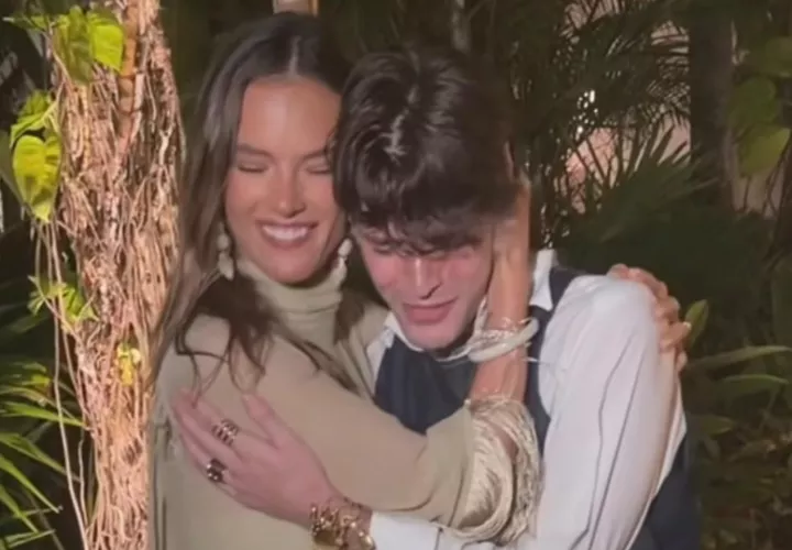 Alessandra Ambrosio y Kevin Cahill. Foto: Instagram