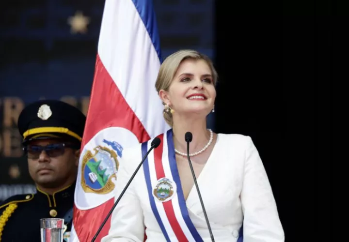 La presidenta de Costa Rica, Laura Fernández. Foto: EFE