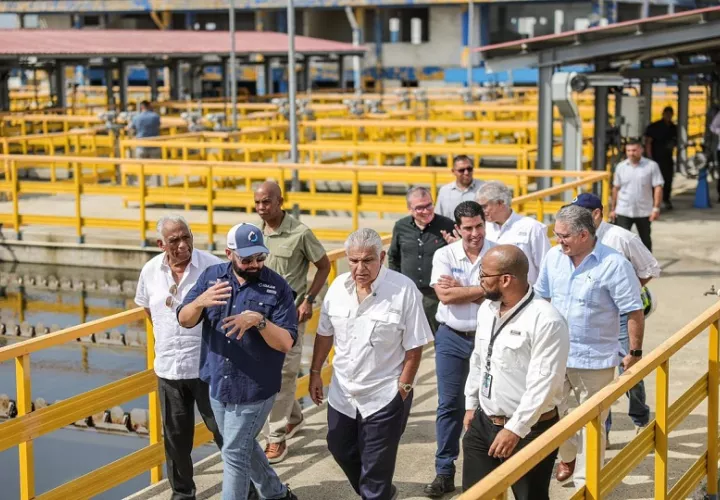 El presidente Mulino visitó el proyecto. Foto: Cortesía