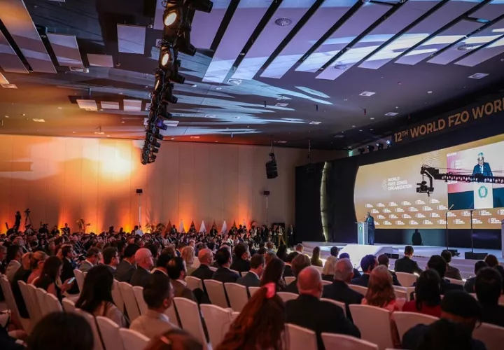 Delegados internacionales participan en el XII Congreso Mundial de Zonas Francas celebrado en el Panamá Convention Center.