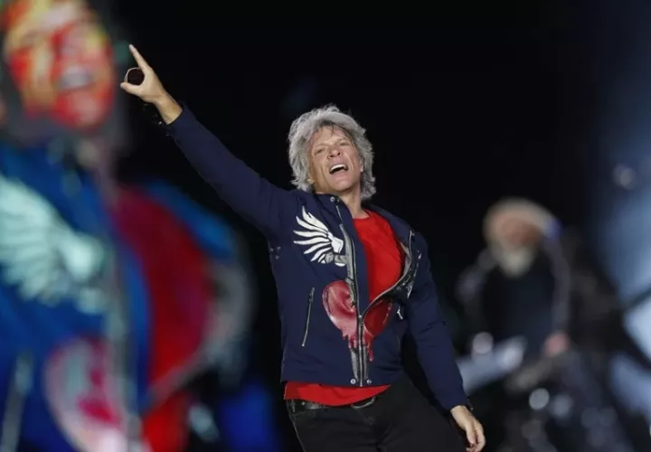 El cantante Bon Jovi. Foto: EFE / Marcelo Sayão