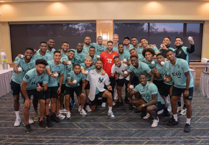 'Chema' Caballero, jugador de los Yanquis, con el equipo panameño. Foto: FPF