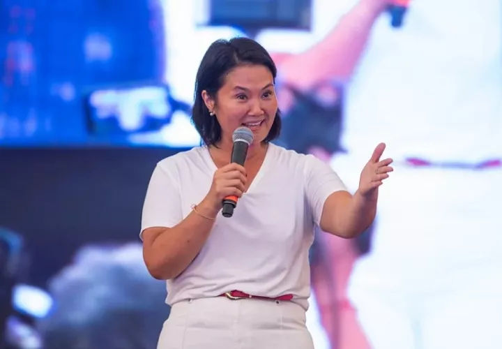 La candidata derechista Keiko Fujimori.