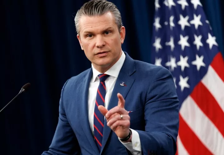 Secretario de Guerra de Estados Unidos, Pete Hegseth. Foto: EFE/Archivo