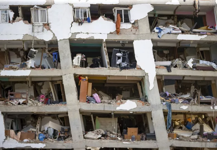 Los edificios han quedado totalmente destruidos.