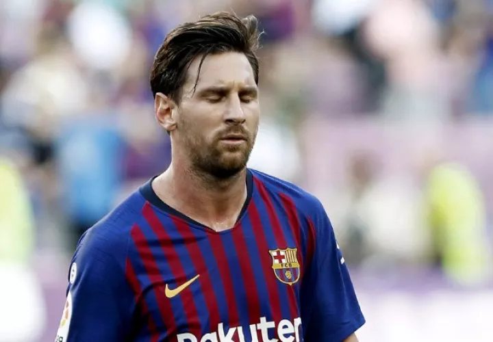Leo Messi no fue  titular en el partido de ayer frente al Bilbao. /Foto EFE
