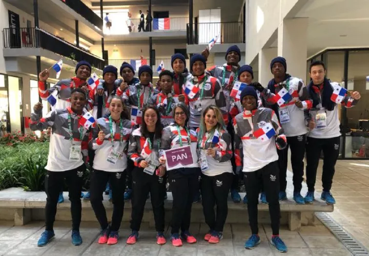 Delegación de Panamá que competirá en los Juegos Olímpico de la Juventud. /Foto @COlimpicoPanama