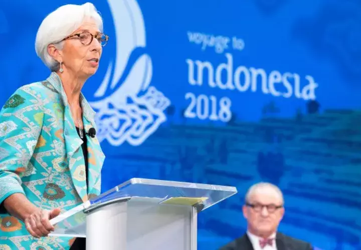 Christine Lagarde ya adelantó que previsiones serán  "menos brillantes". /Foto EFE
