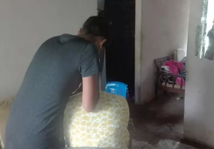 La joven comentó que se desmayó, luego de hallar a su hijo. /Foto Eric Montenegro
