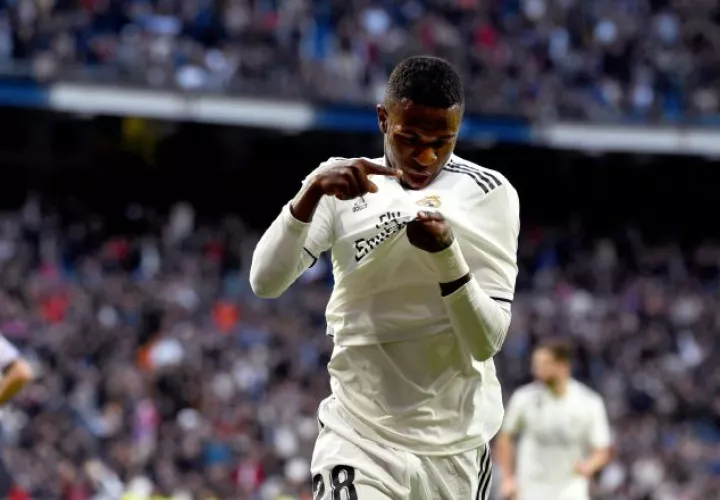 Vinicius entró en el segundo tiempo y provocó el gol madridista. /Foto EFE