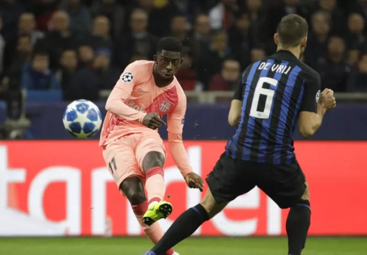 Ousmane Dembélé se ausentó de un entrenamiento. /Foto AP