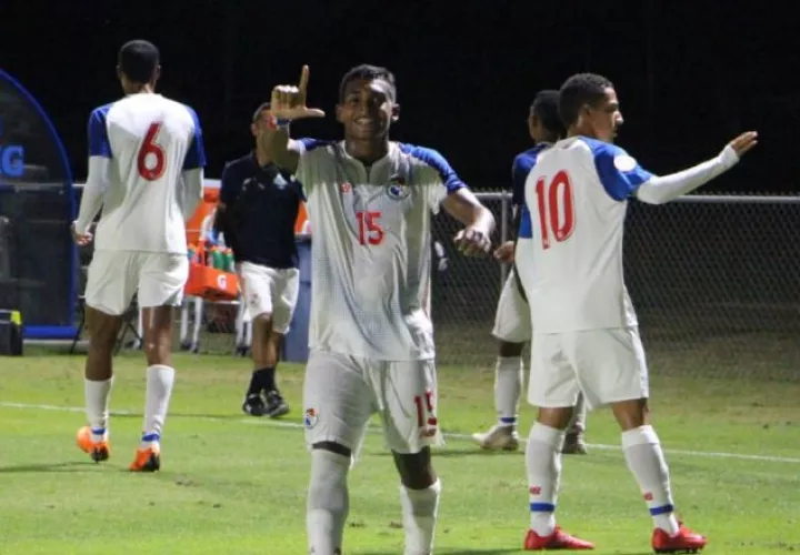 Diego Valanta anotó uno de los tantos del triunfo panameño. /Foto Cortesía/Fepafut