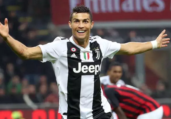 Cristiano Ronaldo festeja su gol con Juventus. /Foto AP