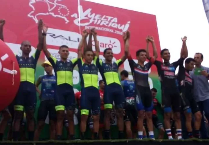 Equipo Aeronaval-Mapiex-FC Panamá ganó la contrarreloj. /Foto José Vásquez